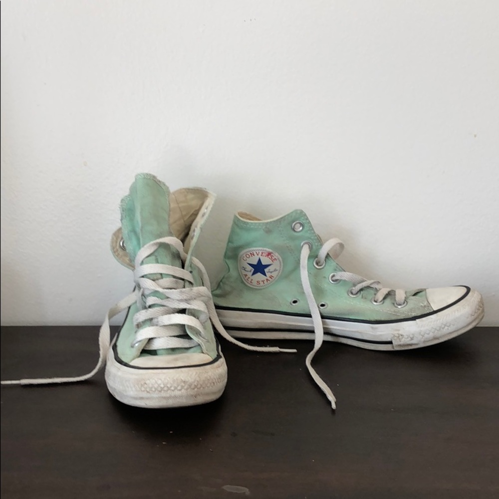 Light Mint Hightop Converse
